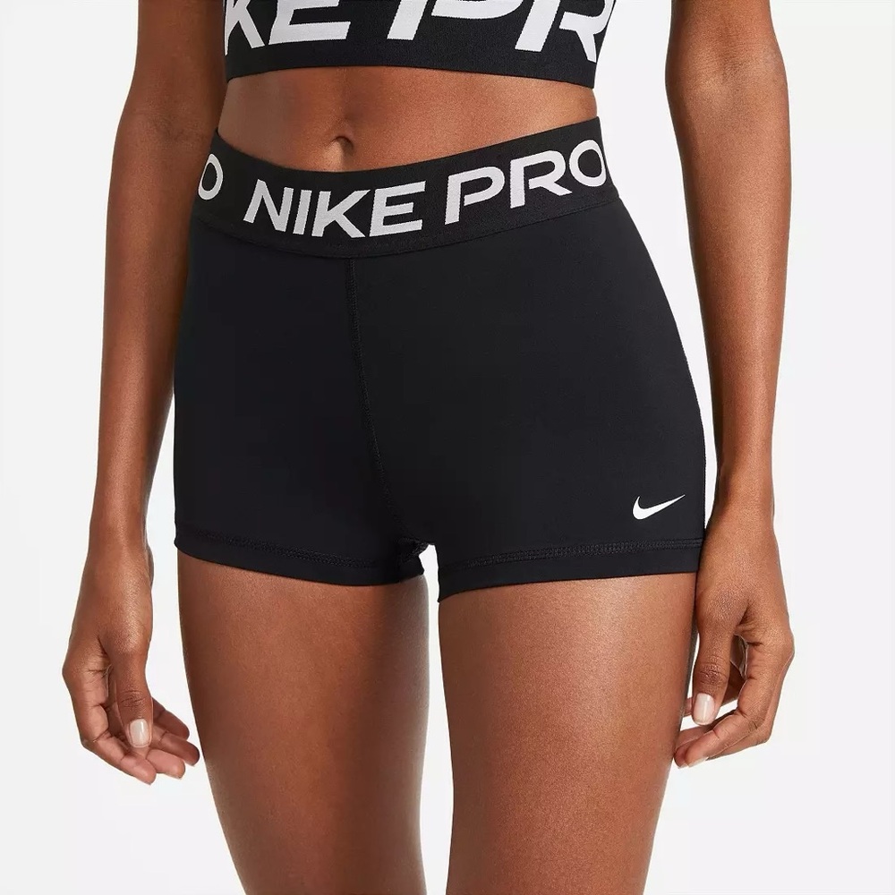NWT Nike Pro 3” Black Women's Training Shorts